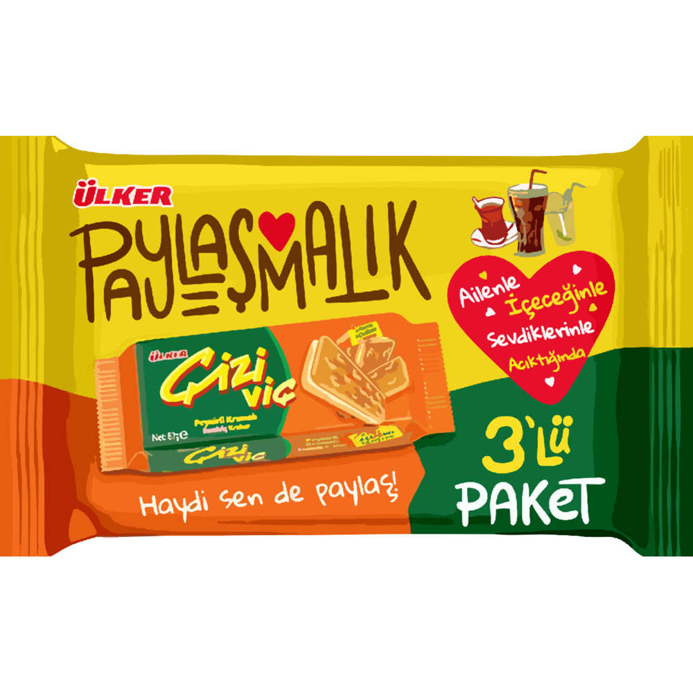 Ülker 246 Gr*12 Çiziviç 3 Lü Paket