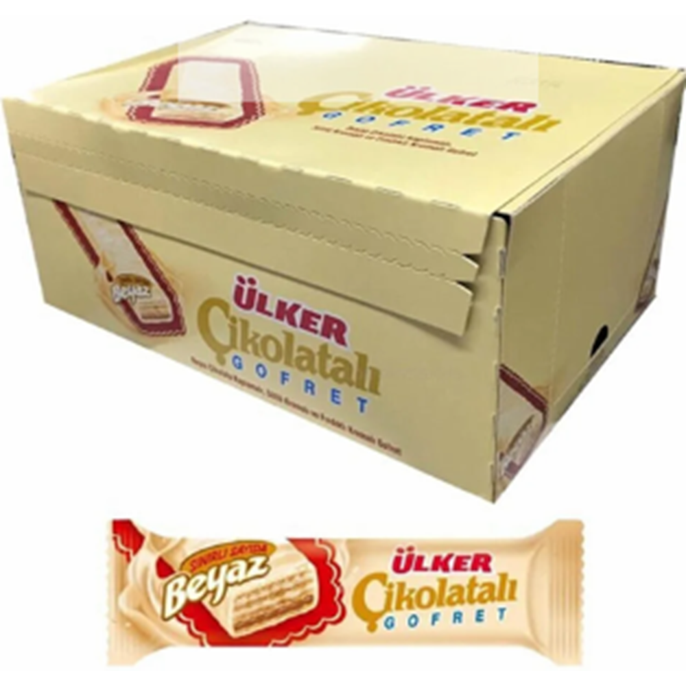 Ülker Gofret 35 Gr*24 Beyaz Çikolatalı