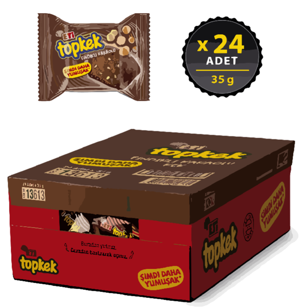 Eti Topkek 40 Gr*24 Fındık Kakaolu