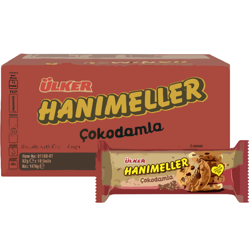 Ülker Hanımeller Çokodamla 82 Gr*18