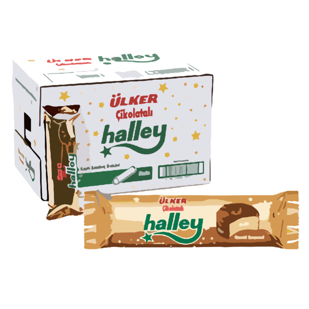 Ülker Halley 88 Gr*24 Çik.Kapl.Bisküvi