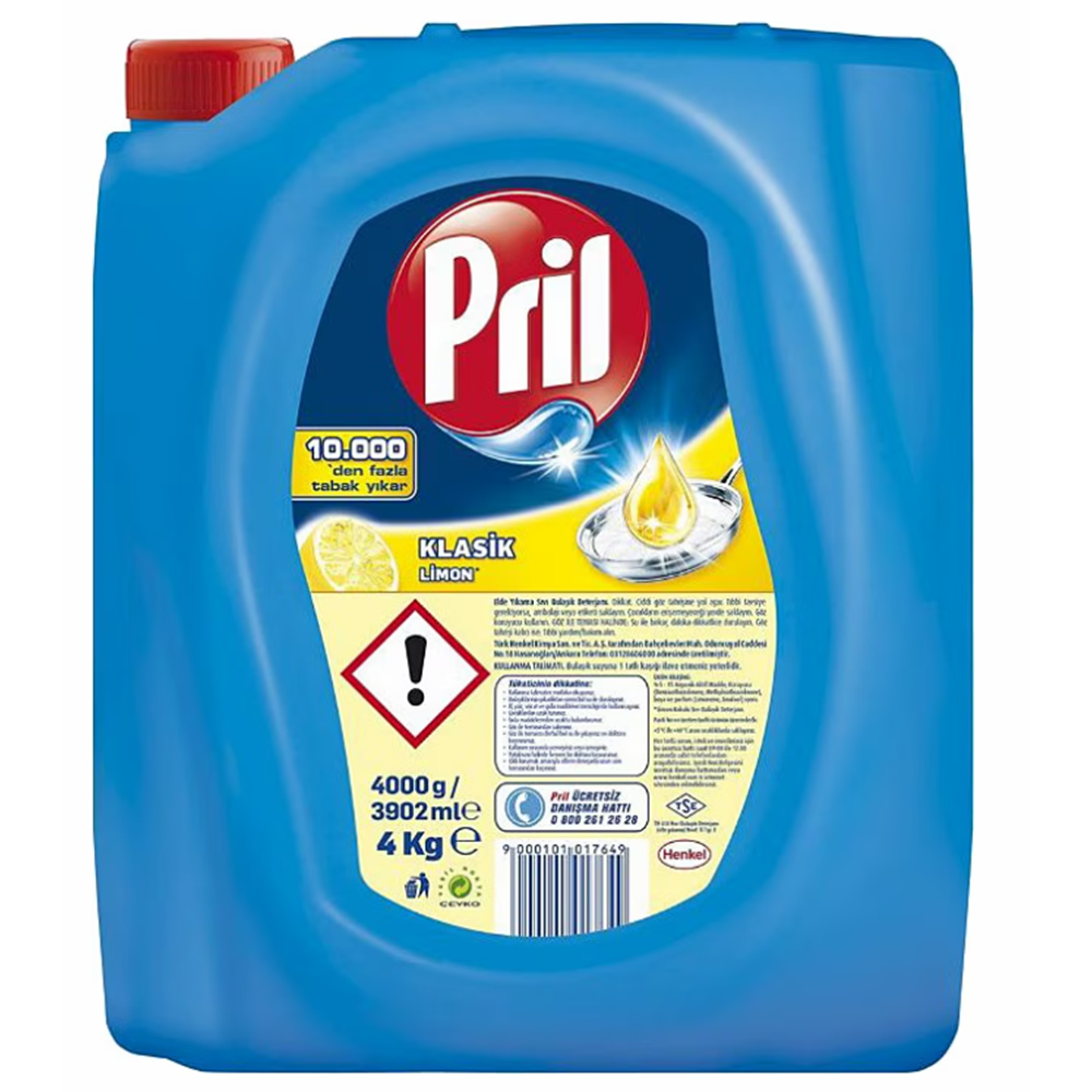 Bulaşık Deterjanı Pril Sıvı 4 Kg*4