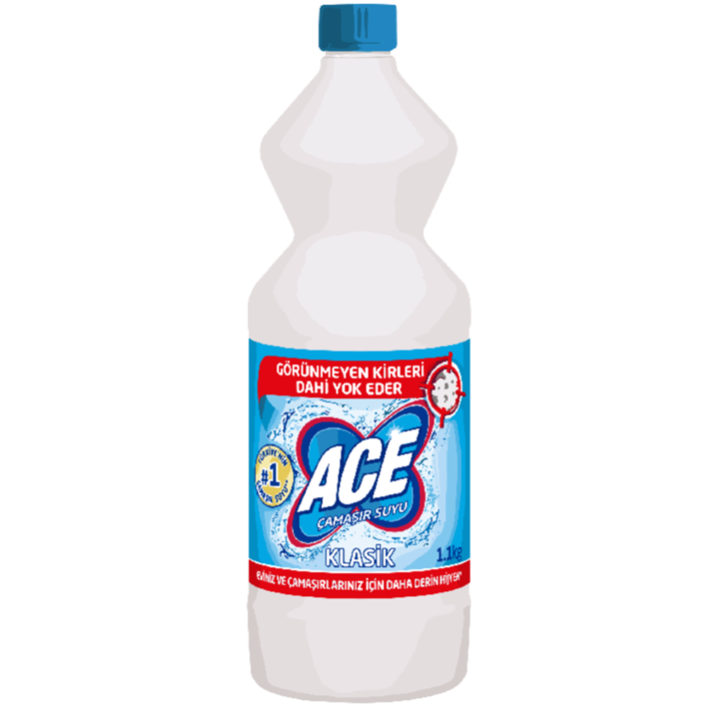 Çamaşır Suyu 1 Lt*18 Ace Klasik