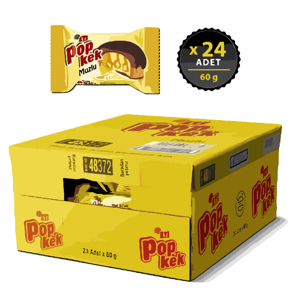 Eti Popkek 60 Gr*24 Muzlu