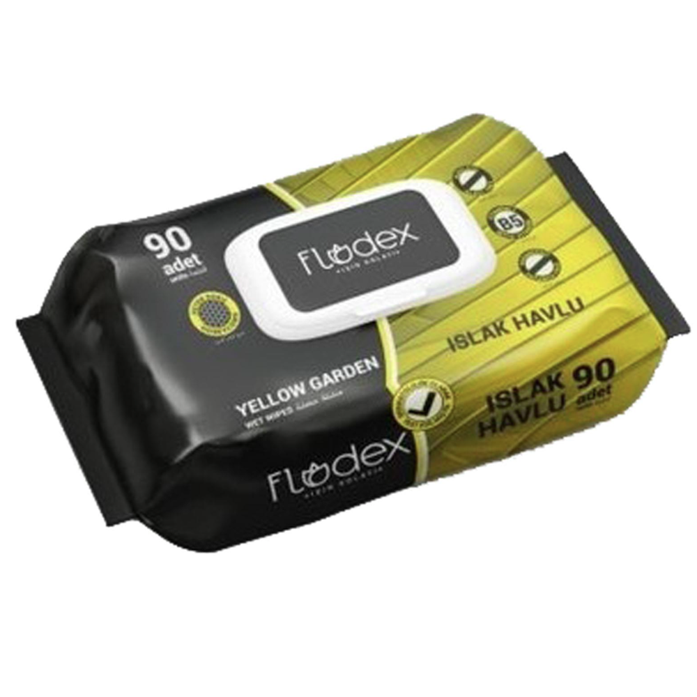 Flodex Yellow Garden Islak Havlu 90 Lı*24