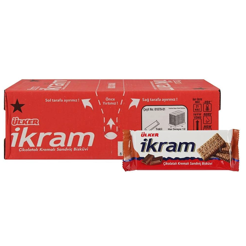 Ülker İkram Çikolata Kremalı 84 Gr*24