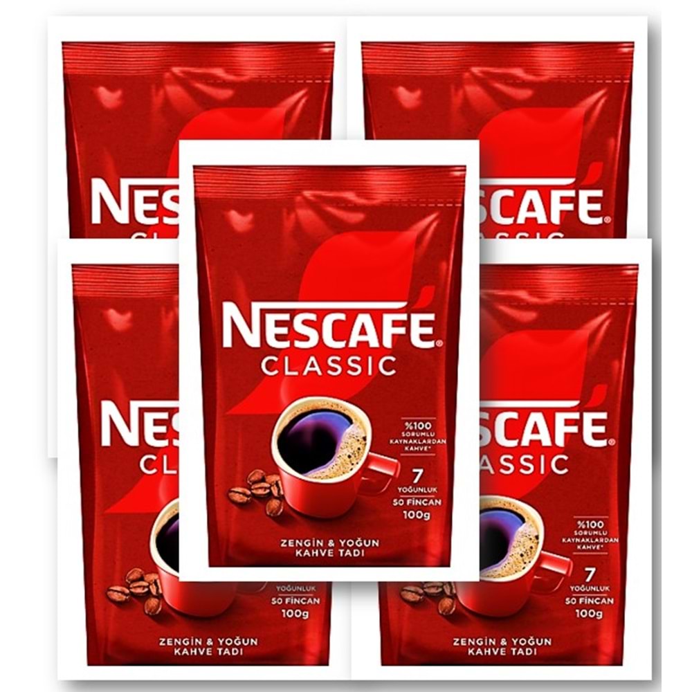 Kahve Nescafe Classic 100 Gr * 12 Poşet