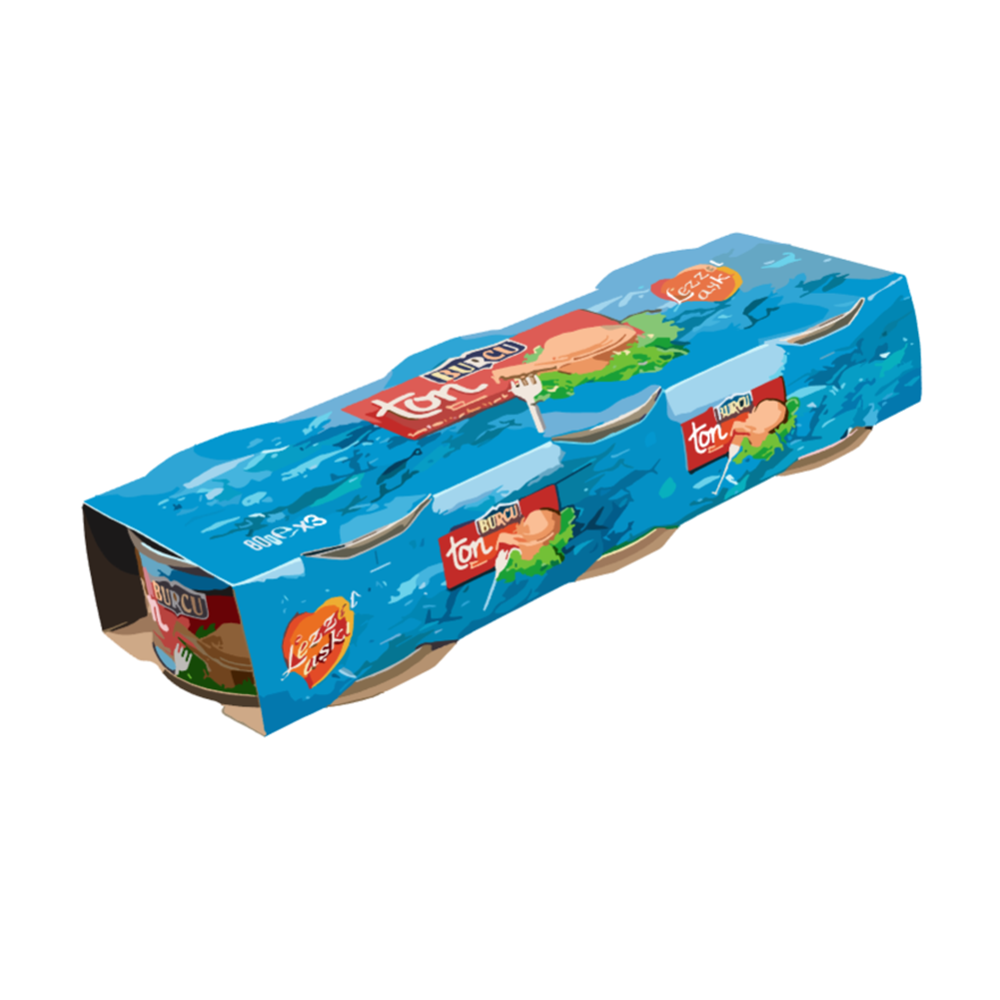 Burcu Ton Balık 80 Gr (3x80) Gr*16