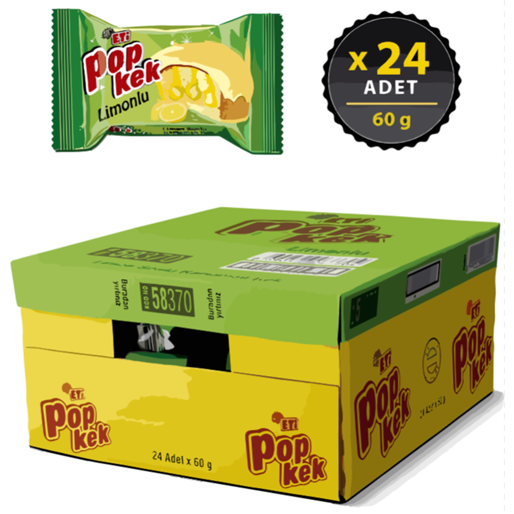 Eti Popkek 60 Gr*24 Limon