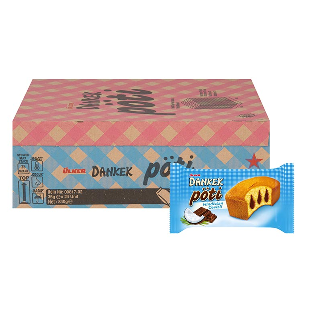 Ülker Dankek Pöti Kek 35 Gr*24 Hindistan Cevizli