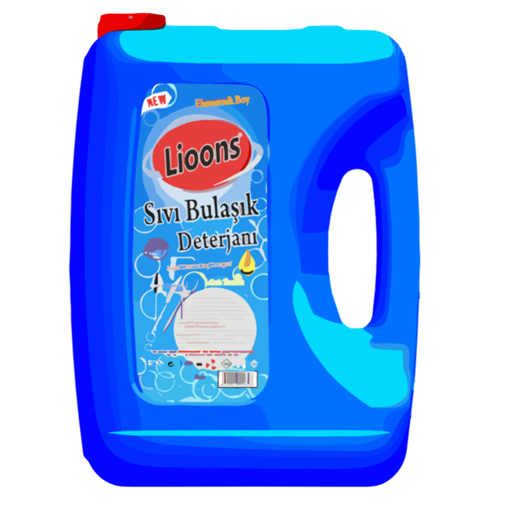 Bulaşık Deterjanı Sıvı 4 Kg*4 Lions