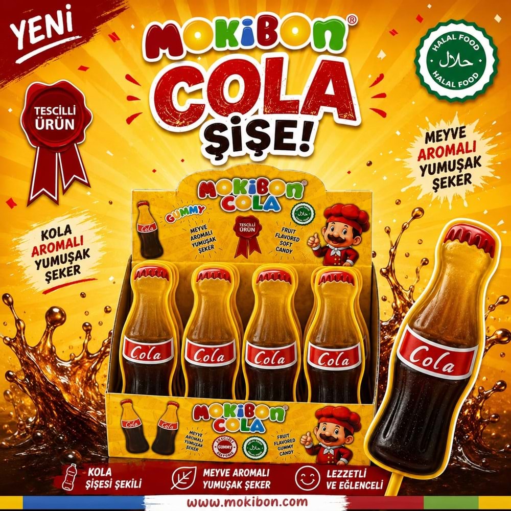 Jelibon Mokibon Cola 22 Gr*24