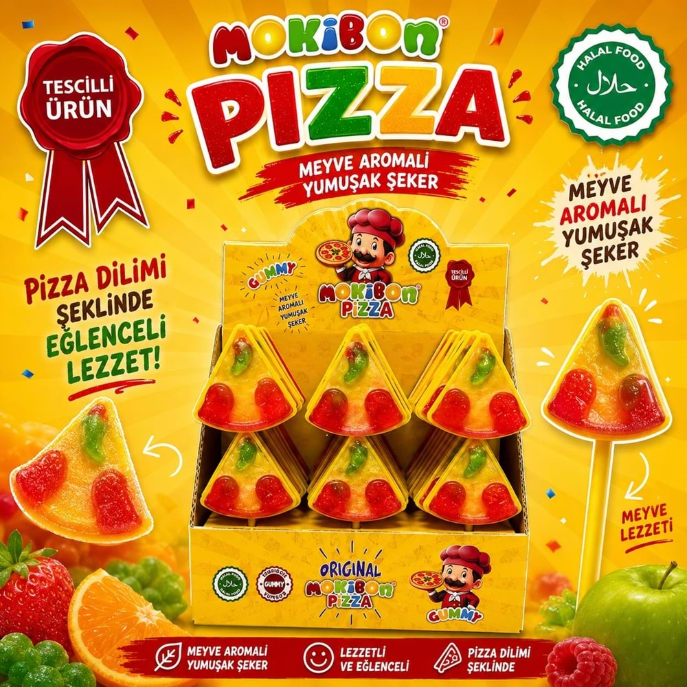 Jelibon Mokibon Pizza 25 Gr*24