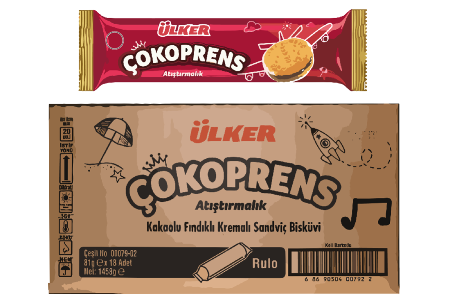 Ülker Çokoprens 81 Gr*18