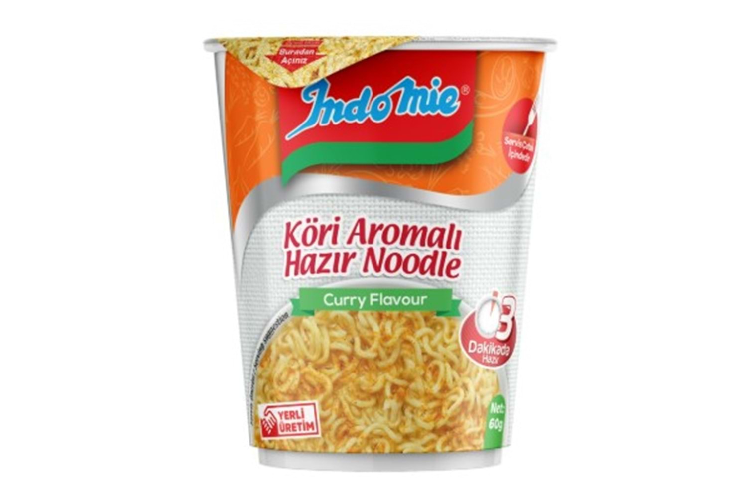 Indomie Noodle Bardak Körili 60 Gr*24