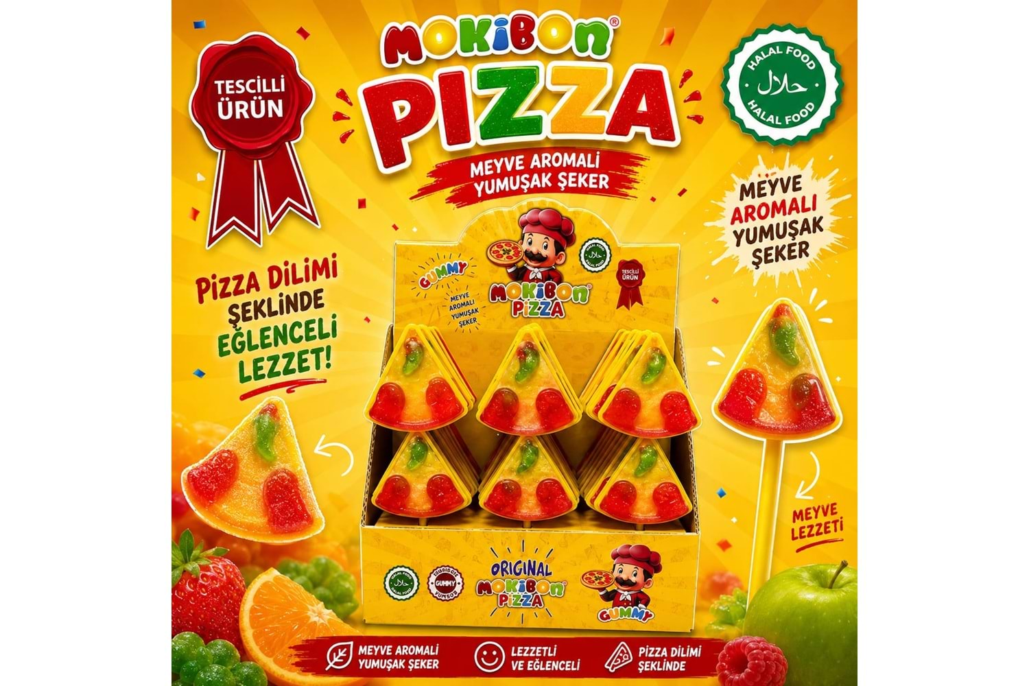 Jelibon Mokibon Pizza 25 Gr*24