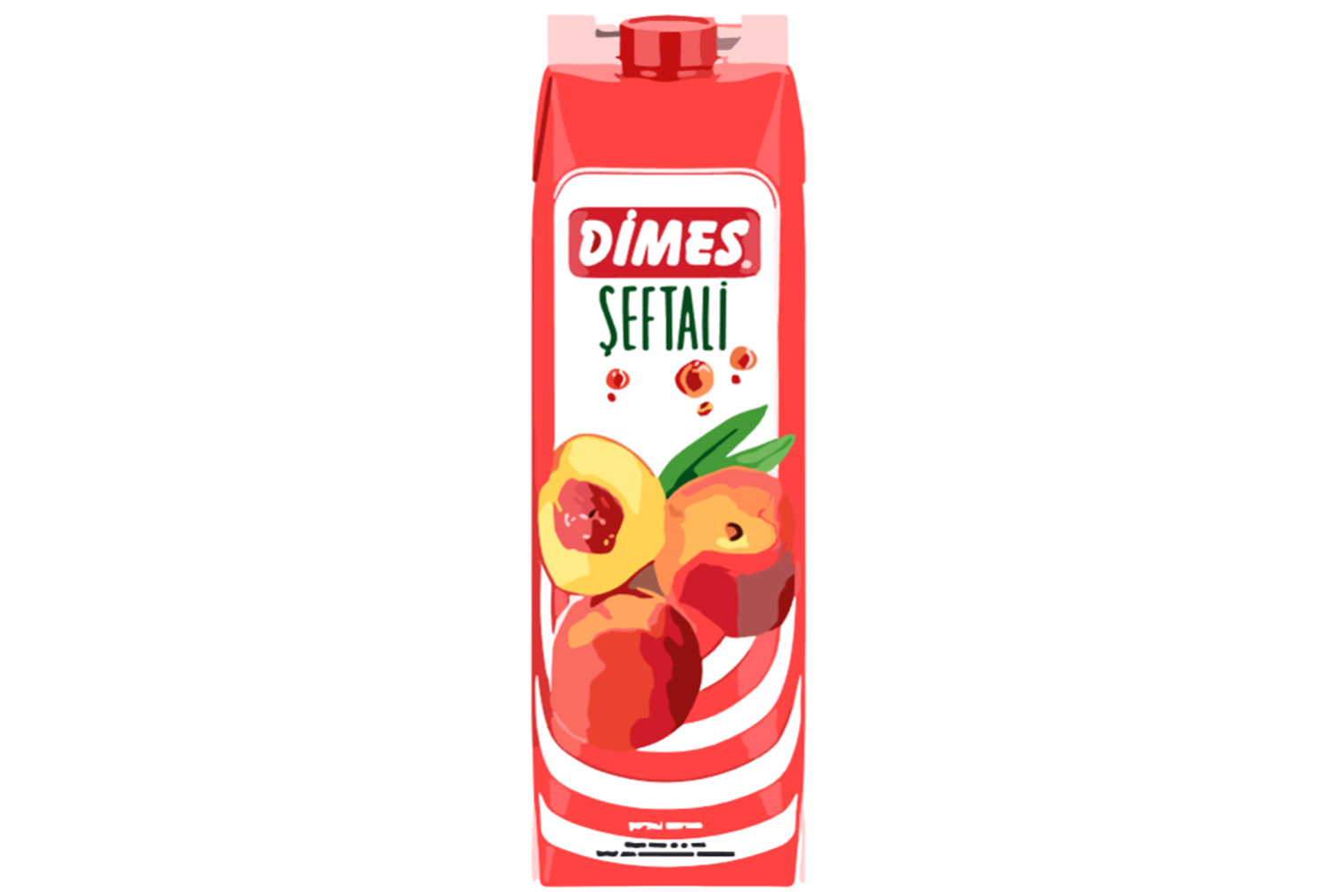 Dimes Meyve Suyu 1,00 Lt*12 Şeftali Nektari