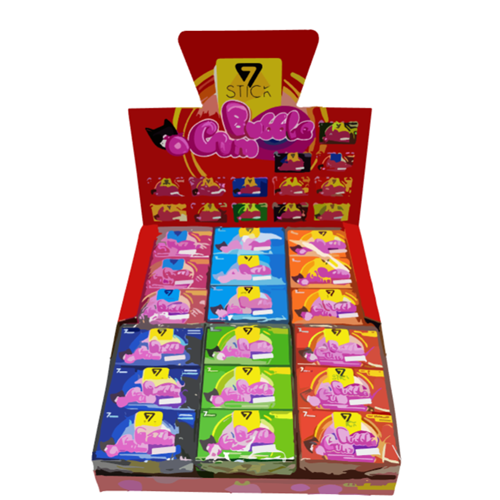 Stıck 7 Bubble Gum - 5 li Çeşitleri (Stant)*144