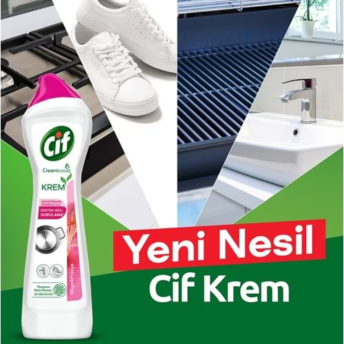 Yüzey Temizleyici Cif Krem 500 Ml*16 Frezya Ve Müge Çiçeği