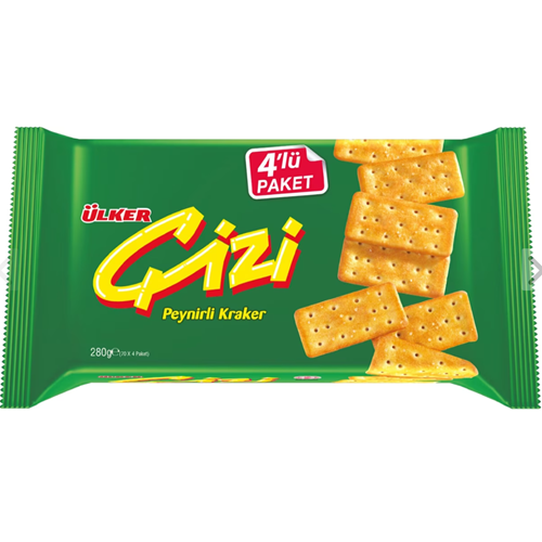 Ülker Çizi Peynirli 4 lü Paket 280 Gr*12