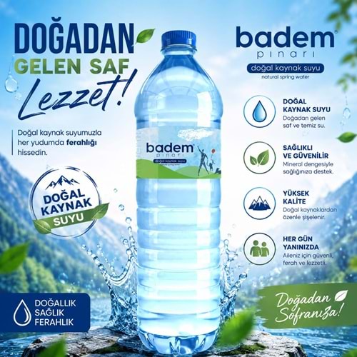 Badem Pınarı 1,50 Lt * 12 Pet Su