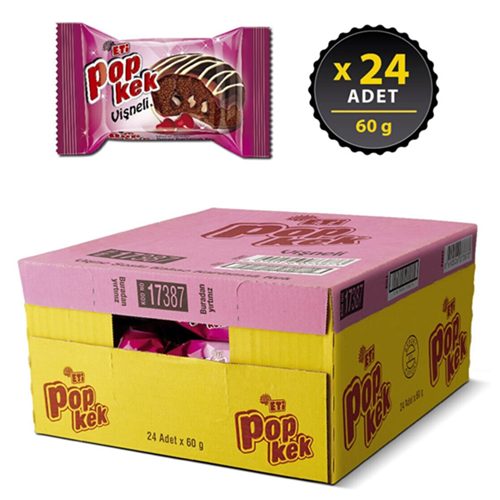 Eti Popkek 60 Gr*24 Vişneli