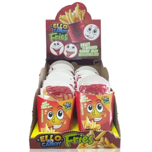 Ello Candy Fries 60 Gr*12
