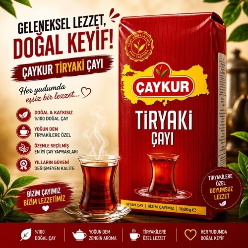 Çaykur 1 Kg * 10 Tiryaki Çay