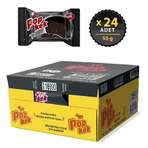 Eti Popkek 60 Gr*24 Bitter Çik.