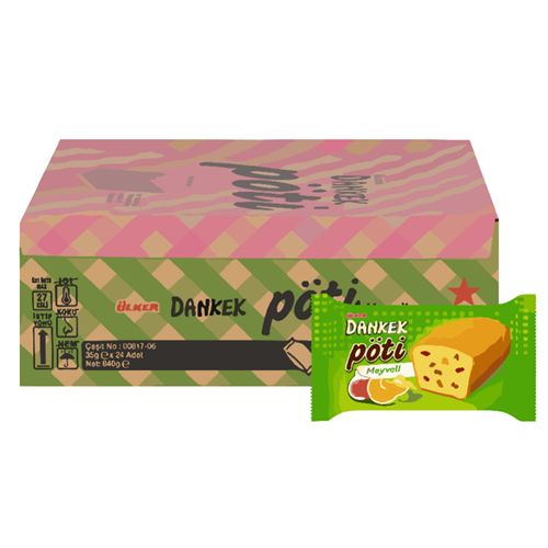 Ülker Dankek Pöti Kek 35 Gr*24 Meyveli