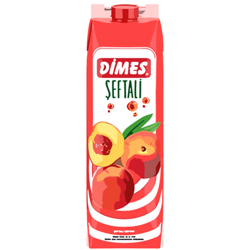 Dimes Meyve Suyu 1,00 Lt*12 Şeftali Nektari