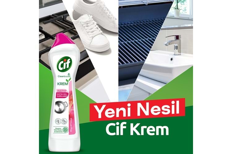 Yüzey Temizleyici Cif Krem 500 Ml*16 Frezya Ve Müge Çiçeği