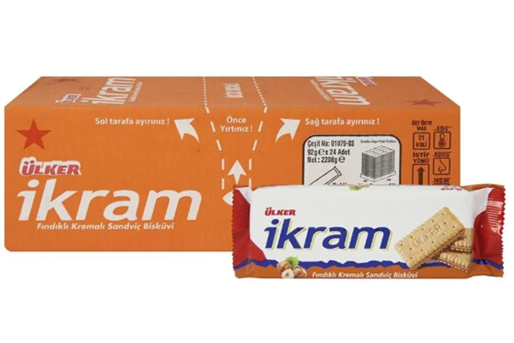 Ülker İkram Fındıklı Bisküvi 84 Gr*24