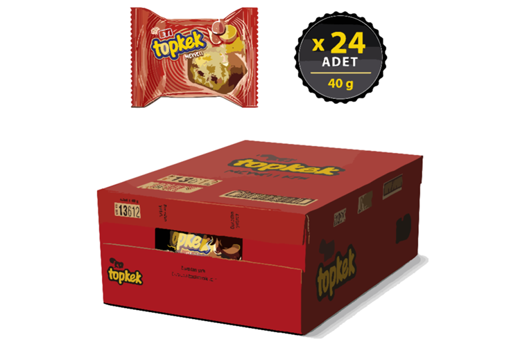 Eti Topkek 40 Gr*24 Meyveli