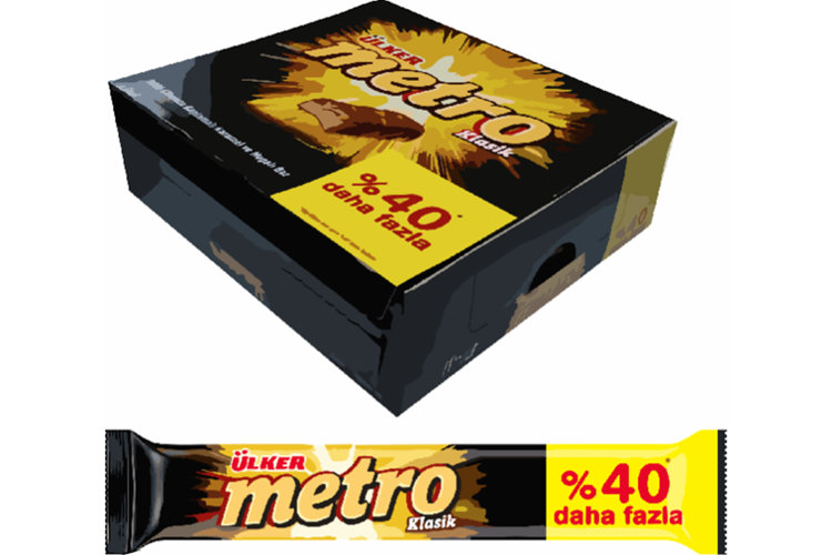 Ülker Metro 50 Gr*18 Kaplamalı Bar