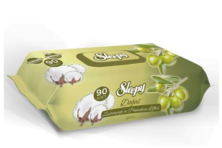 Sleepy Zeytinyağlı Islak Havlu 90 lı*24