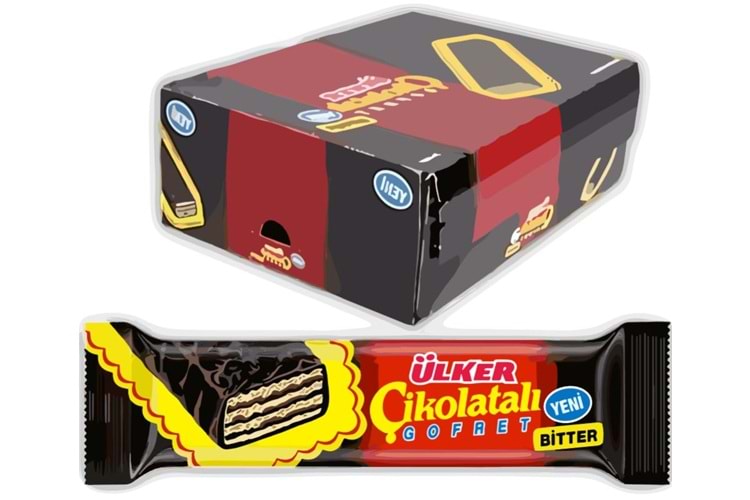 Ülker Çikolatalı Gofret 35Gr*24 Bitter