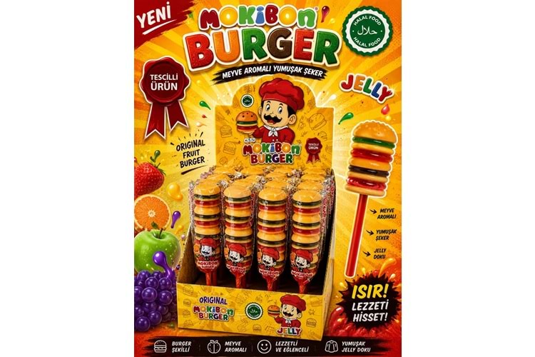 Jelibon Mokibon Hamburger 35 Gr*24
