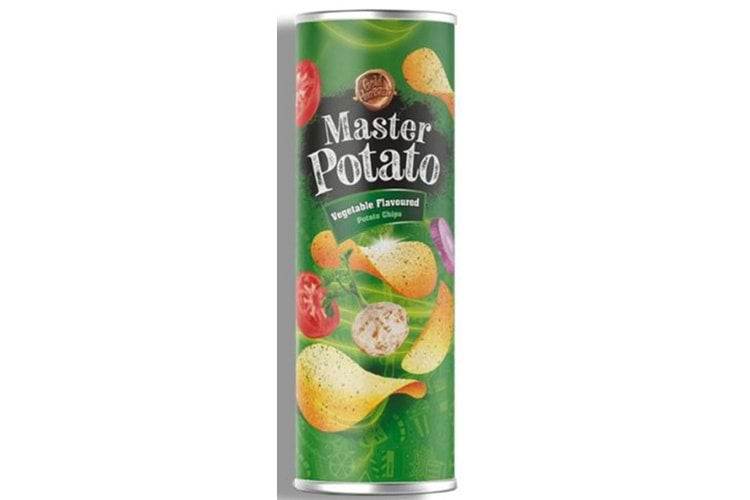 Master Potato Cips Vegetable Flavoured 160 Gr*14