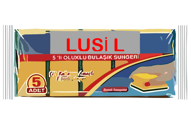Sünger Lusil Oluklu 5 Lİ * 48
