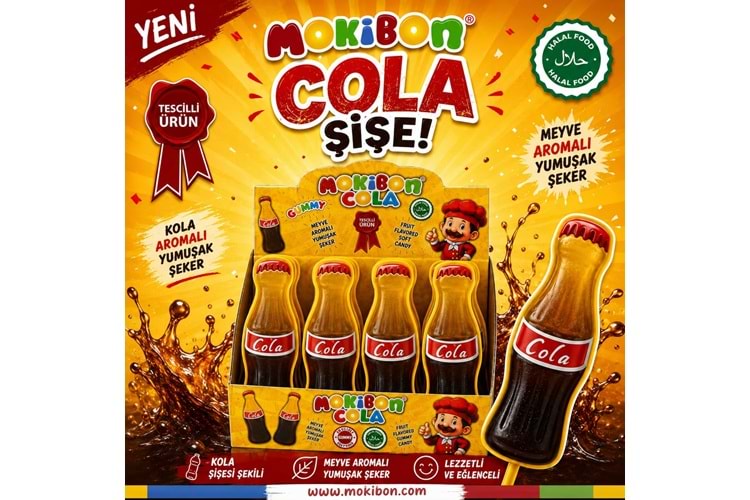 Jelibon Mokibon Cola 22 Gr*24