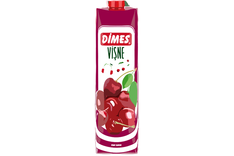 Dimes Meyve Suyu 1,00 Lt*12 Vişne Nektari