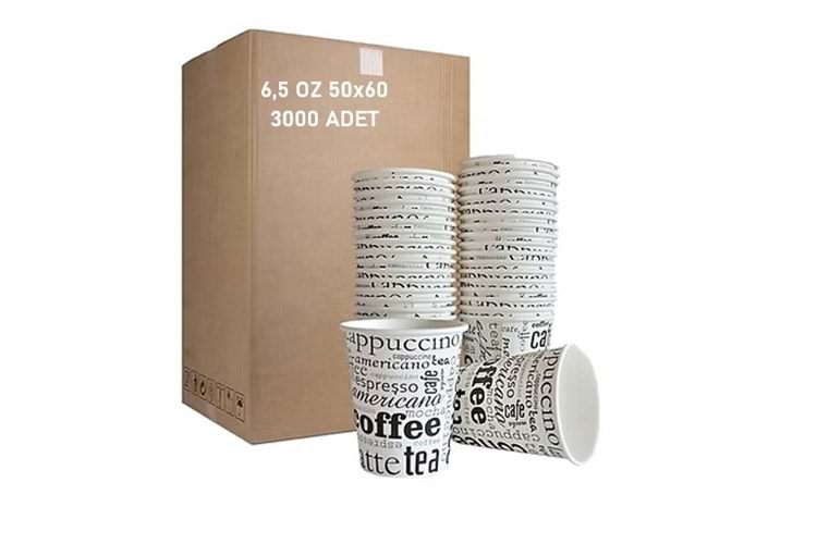 Karton Bardak*50*60 (6,50 Oz)