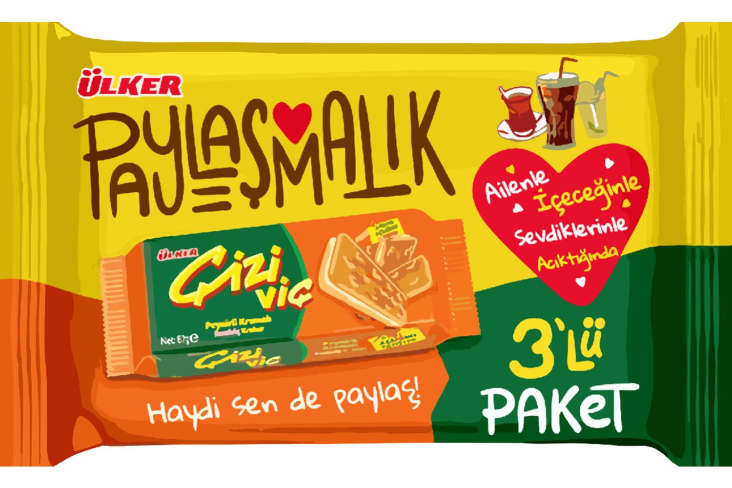 Ülker 246 Gr*12 Çiziviç 3 Lü Paket