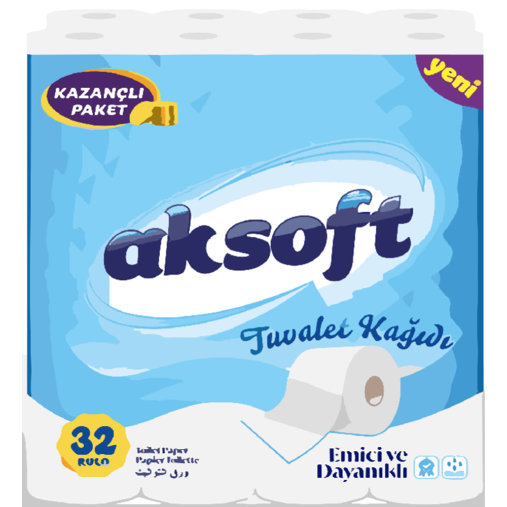 Tuvalet Kağıdı 32 li * 3 Aksoft