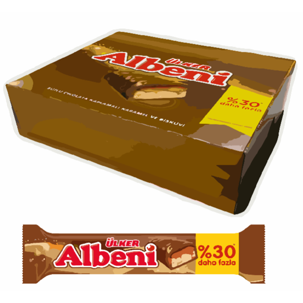 Ülker Albeni 52 Gr*18 Kaplamalı Bar
