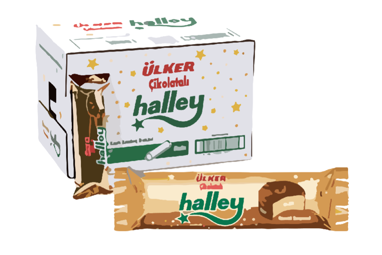 Ülker Halley 66 Gr*24 Çik.Kapl.Bisküvi