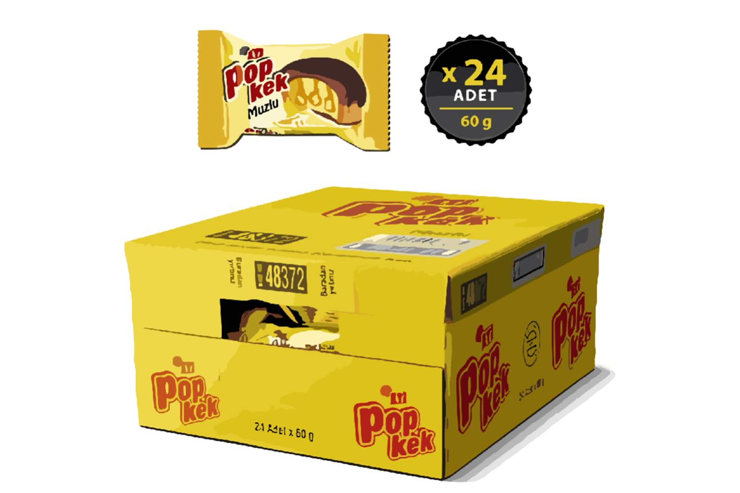 Eti Popkek 60 Gr*24 Muzlu
