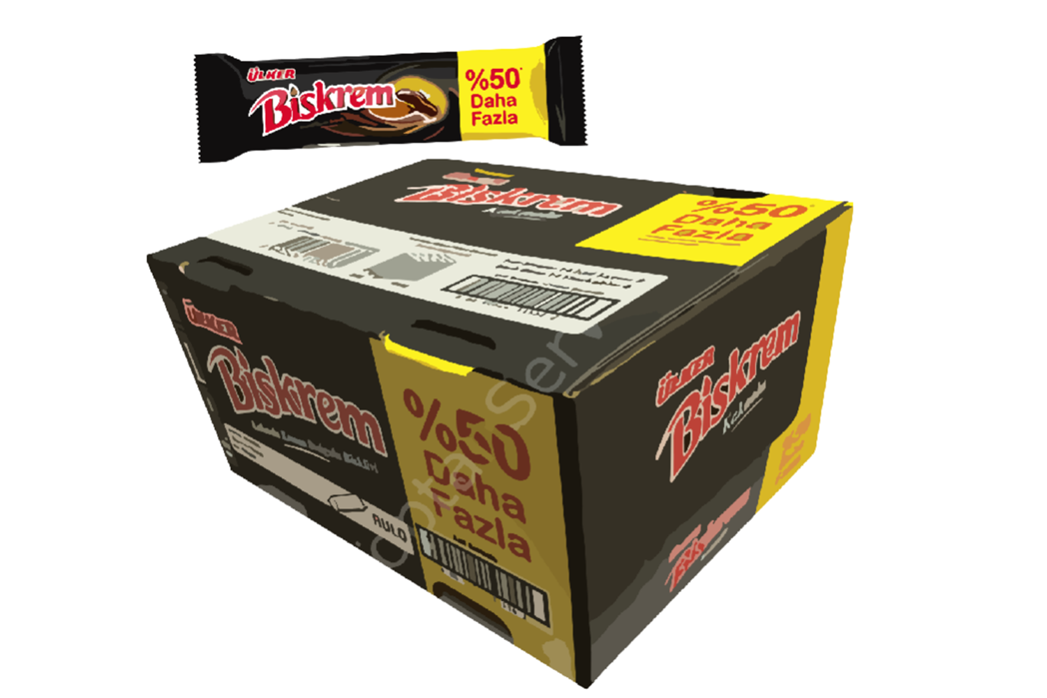 Ülker Biskrem Kakaolu Bisküvi 150 Gr*18