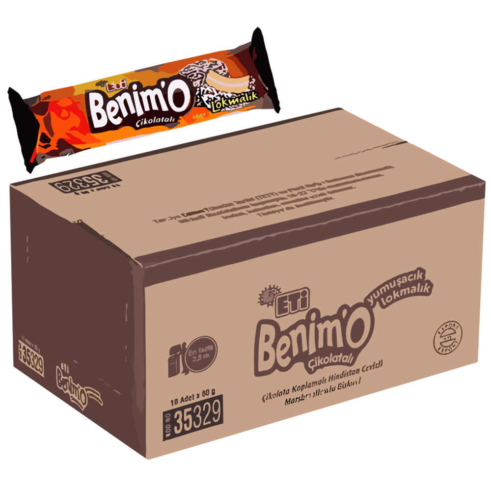 Eti Benimo Çikolatalı 80 Gr*18